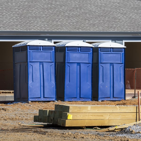 what is the expected delivery and pickup timeframe for the porta potties in Kent AL